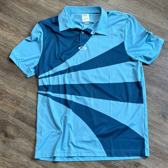 Oakley Other - Oakley Men's Light and Dark Blue Golf Polo Shirt